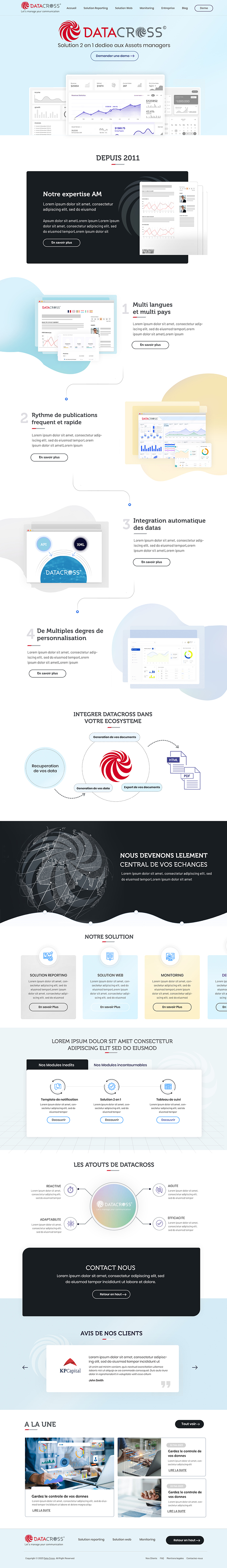 Web Design by Blue Sparrow for Digitalcube | Design #30642572