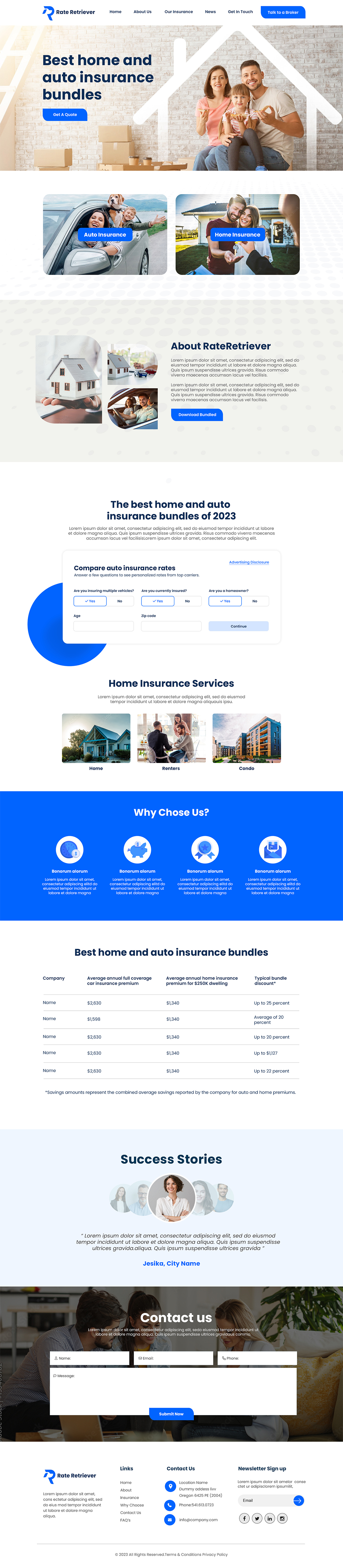 Web Design by MAHABA for Rate Retriever | Design #30606736