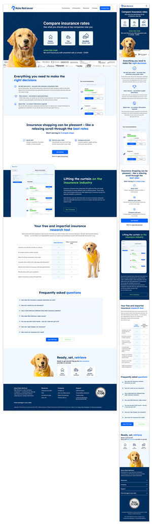 Web Design by AleBu for Rate Retriever | Design: #30674969