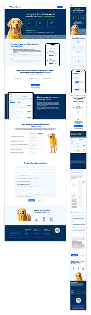 Web Design by AleBu for Rate Retriever | Design: #30810468