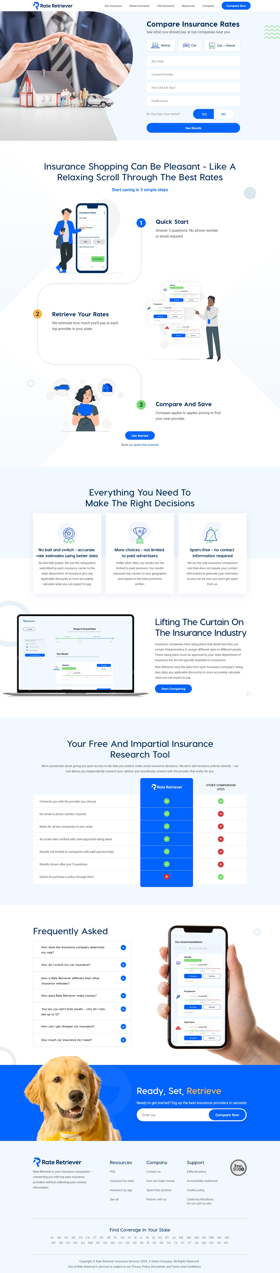Web Design by Sbss for Rate Retriever | Design #30637339