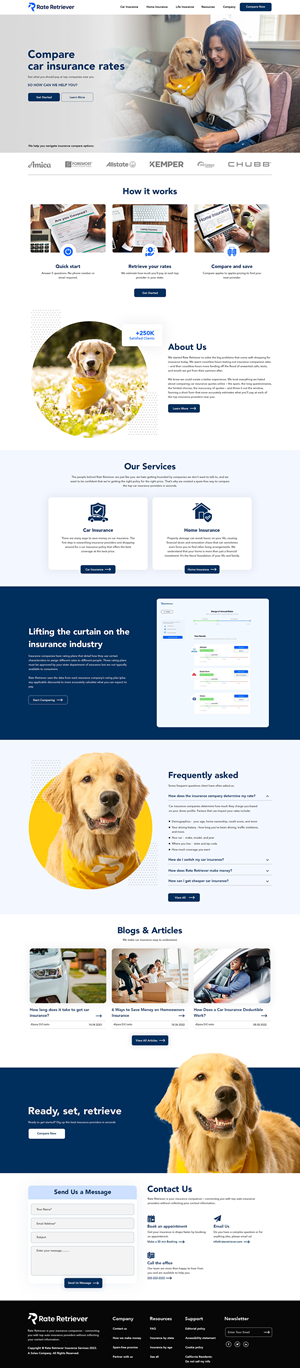 Web Design by creative.bugs for Rate Retriever | Design: #30636825