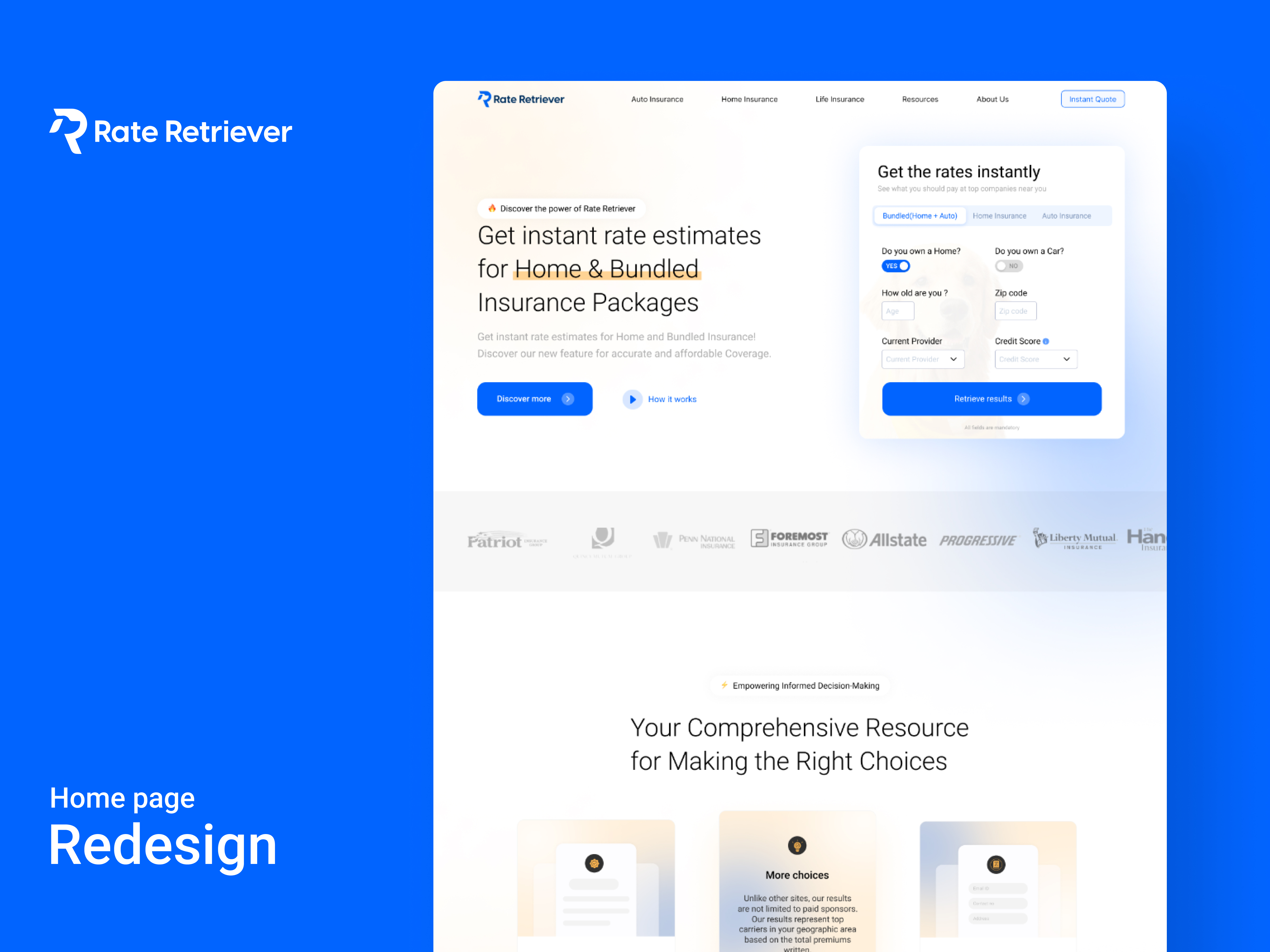 Web Design by Wolfpencil Designs for Rate Retriever | Design #30639754