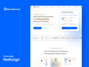 Web Design by Wolfpencil Designs for Rate Retriever | Design: #30639754