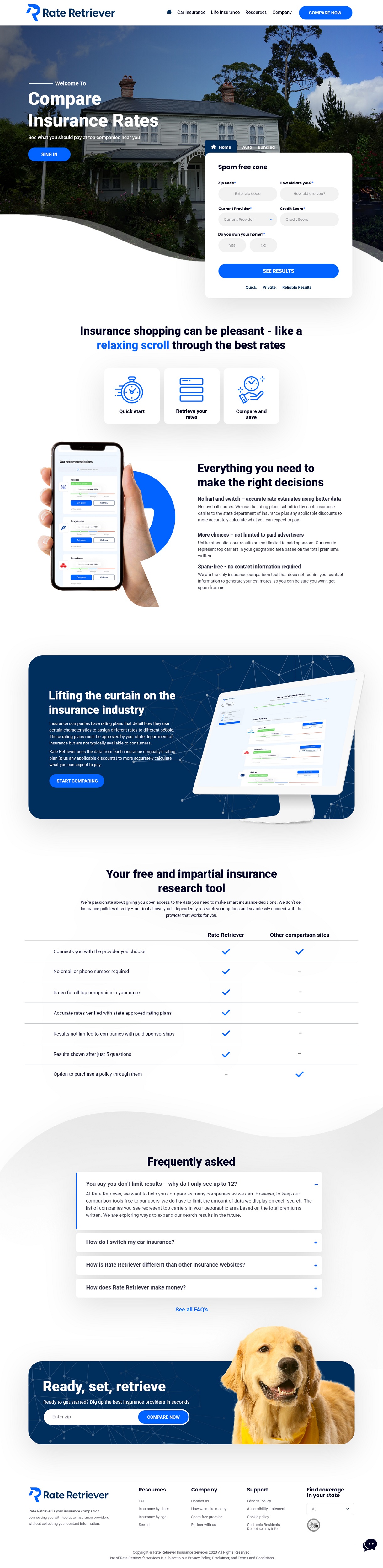 Web Design par NZ Creatives pour Rate Retriever | Design #30627661