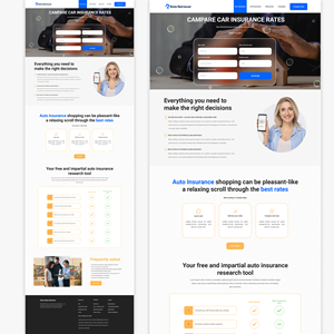 Web Design by dxdesignz for Rate Retriever | Design: #30656649