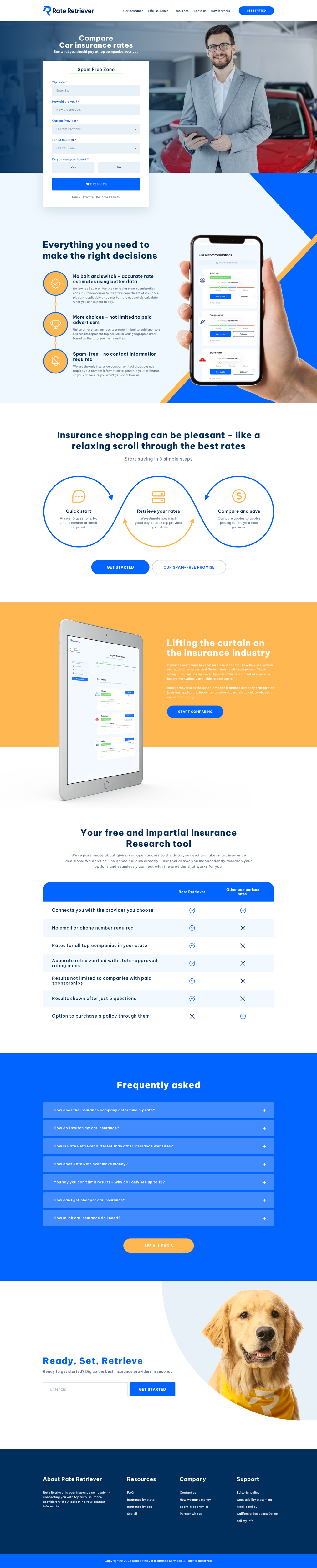 Diseño Web por Ziaul Haque para Rate Retriever | Diseño #30618750
