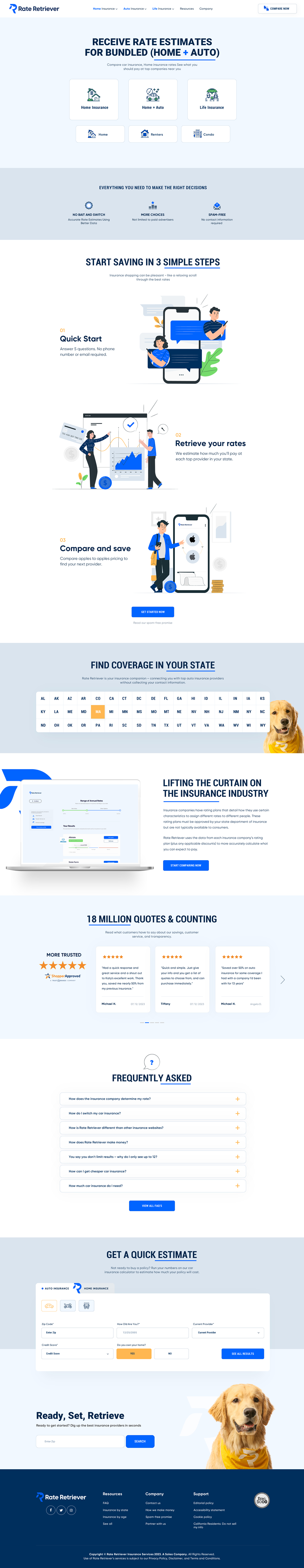 Diseño Web por IRSHAD_786 para Rate Retriever | Diseño #30650458