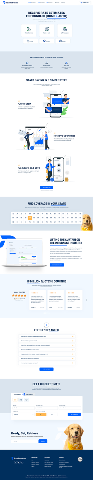 Web Design by UXUI TRIGGER for Rate Retriever | Design: #30650458