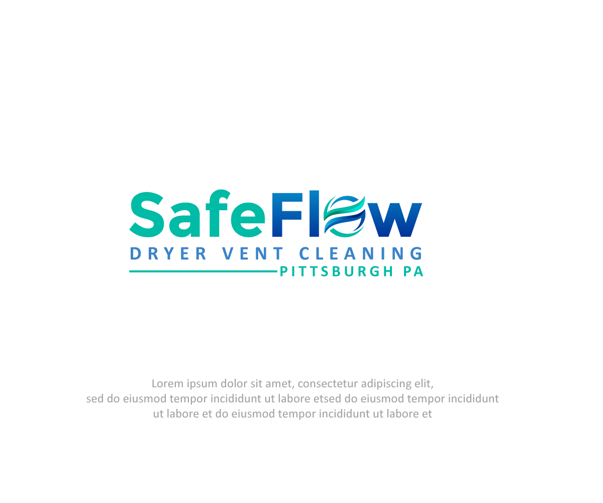 Elegant, Playful, Dryer Vent Cleaning Logo Design for SafeFlow Dryer