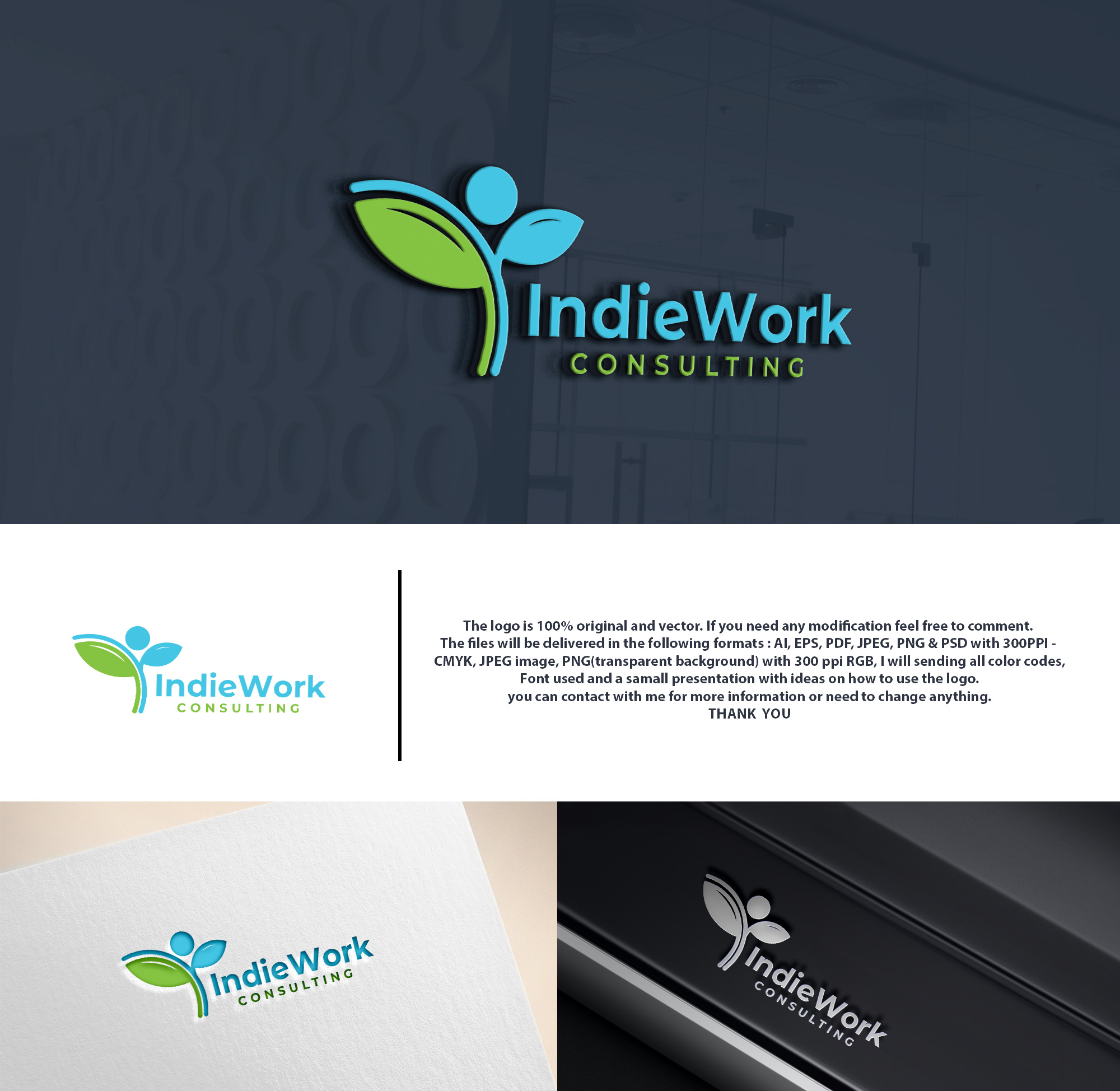 Logo Design by DesignHour for IndieWork Consulting | Design #30619461