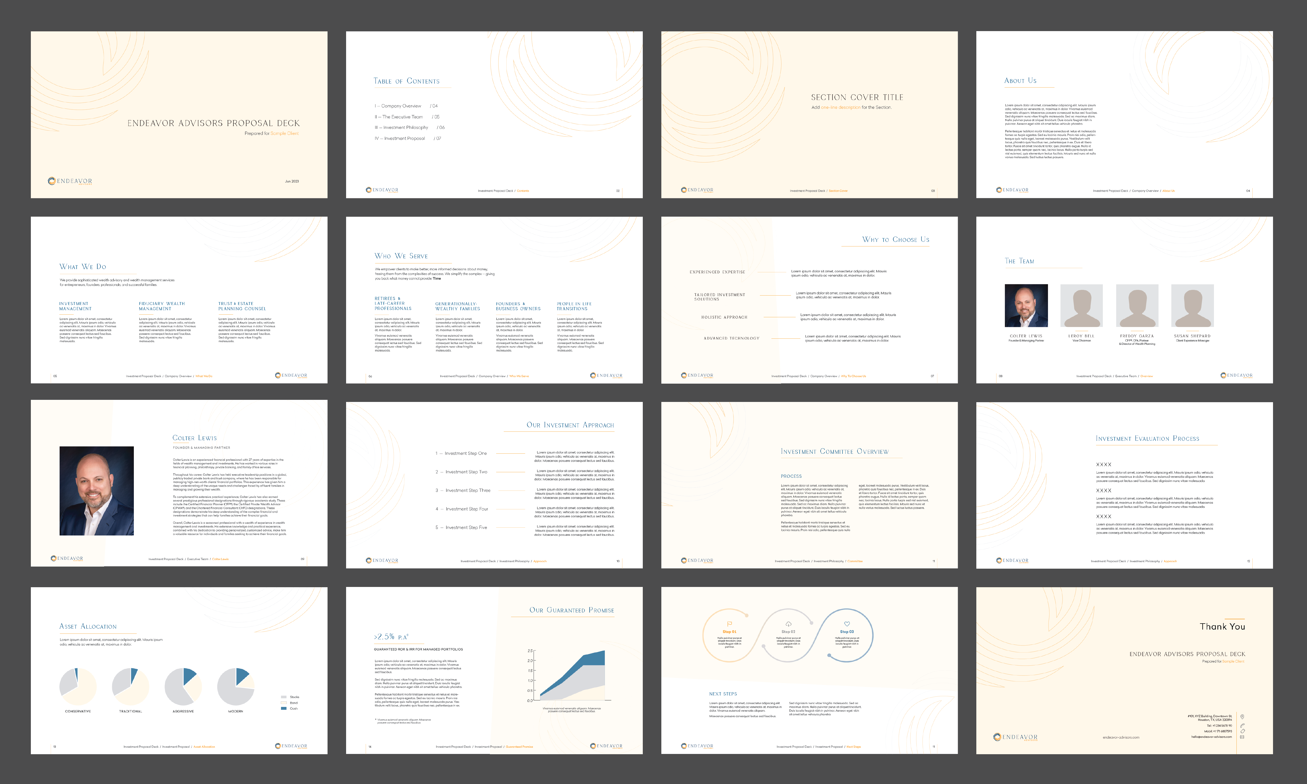 PowerPoint Design by Kelechi Design for Endeavor Advisors | Design #30608974