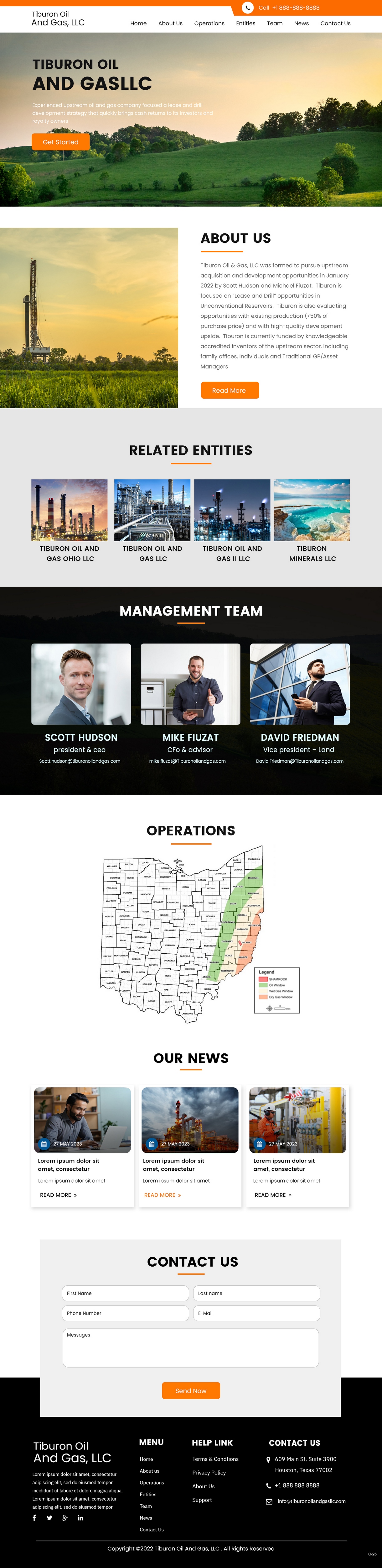 Web-Design von pb für Tiburon OIl and Gas | Design #30615759
