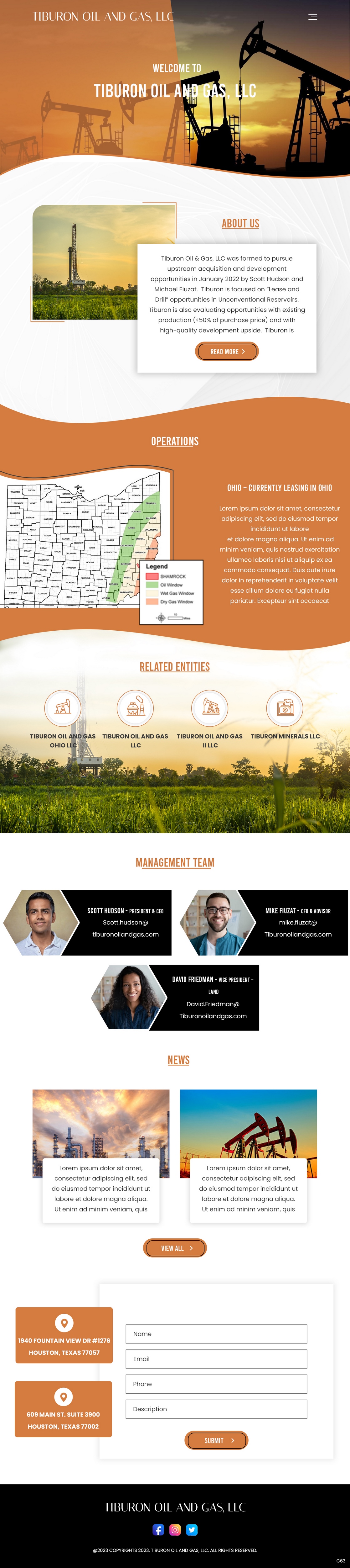 Web Design par pb pour Tiburon OIl and Gas | Design #30615775