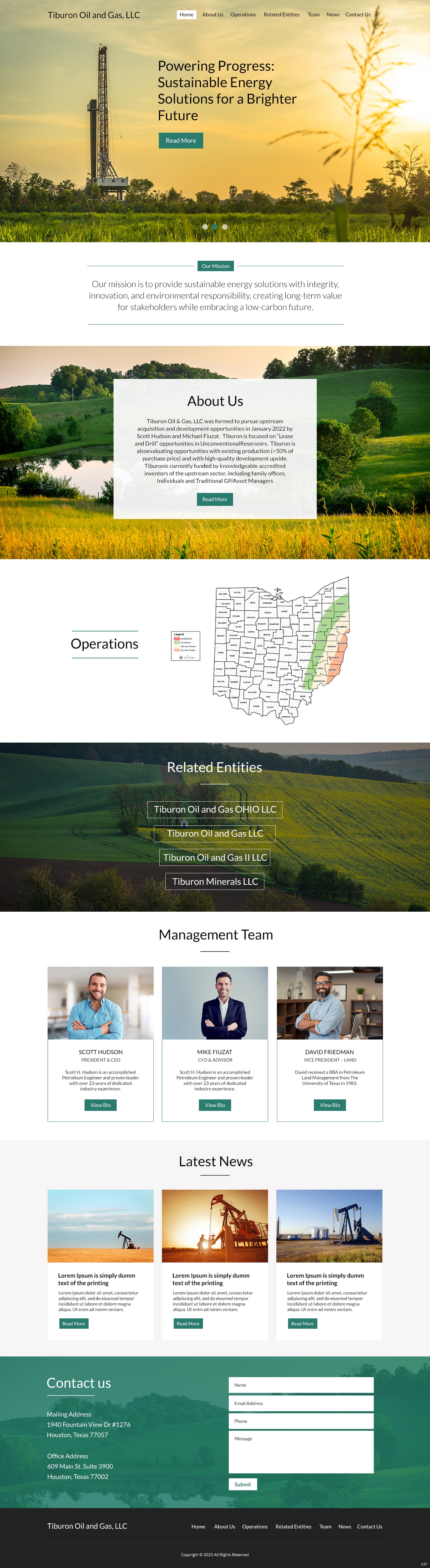 Diseño Web por pb para Tiburon OIl and Gas | Diseño #30615779