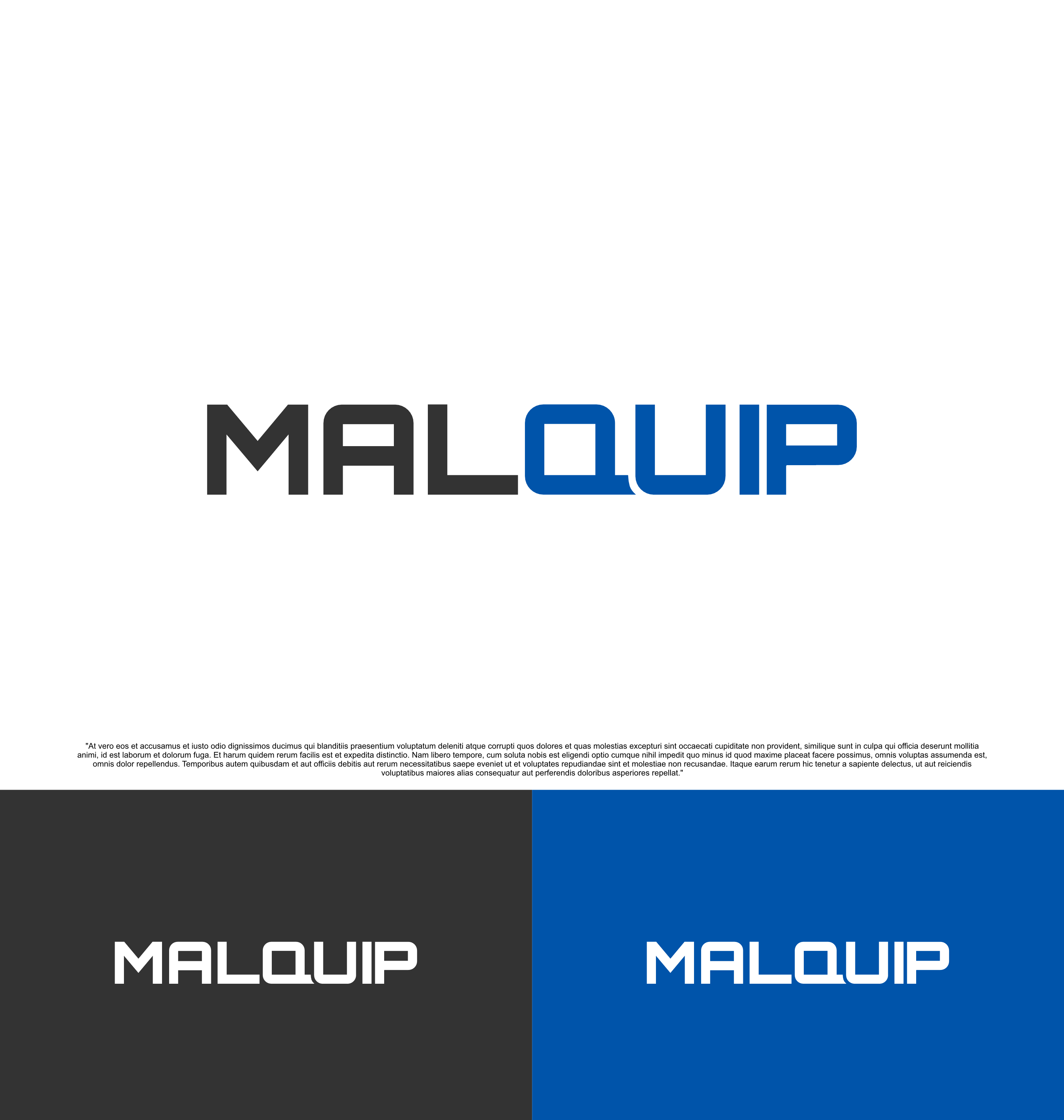 Logo Design by saesean for Malquip Pty Ltd | Design #30619799