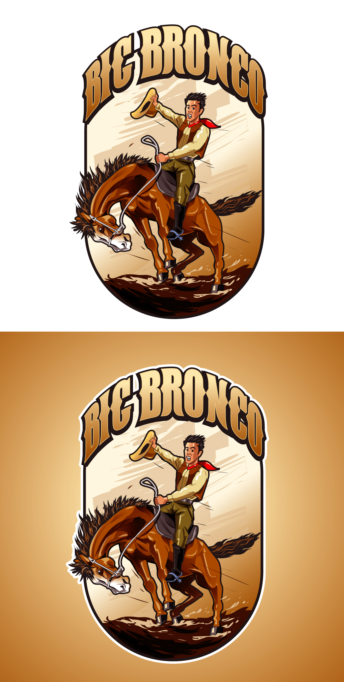 Logo Design by Golden Star for Big Bronco | Design #30624204