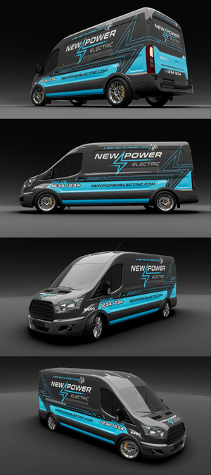 Car Wrap Design by VEDG for New Power Electric | Design: #30618787