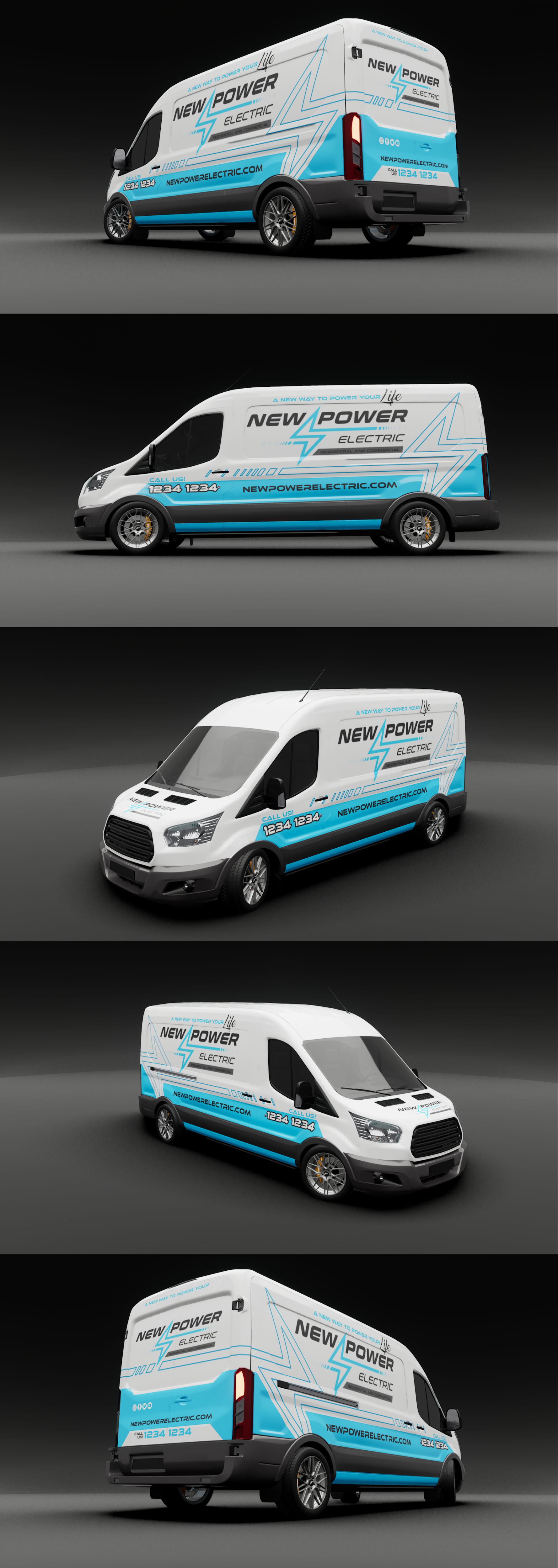 Car Wrap Design by VEDG for New Power Electric | Design #30618798