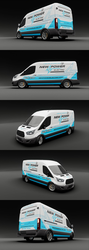Car Wrap Design by VEDG for New Power Electric | Design: #30618798
