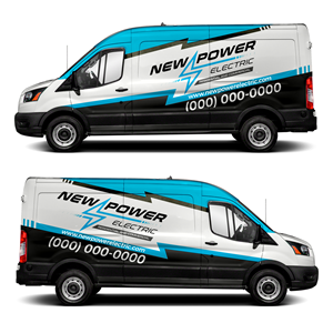 Car Wrap Design by WellDesign for New Power Electric | Design: #30628124