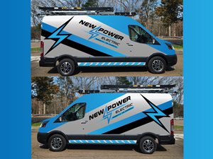 Car Wrap Design by Baba8 for New Power Electric | Design: #30654961