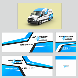 Diseño de Rotulación de Vehículo por AgGraphix para New Power Electric | Diseño: #30657147