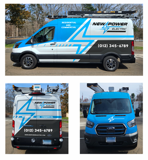 Diseño de Rotulación de Vehículo por AgGraphix para New Power Electric | Diseño: #30658241