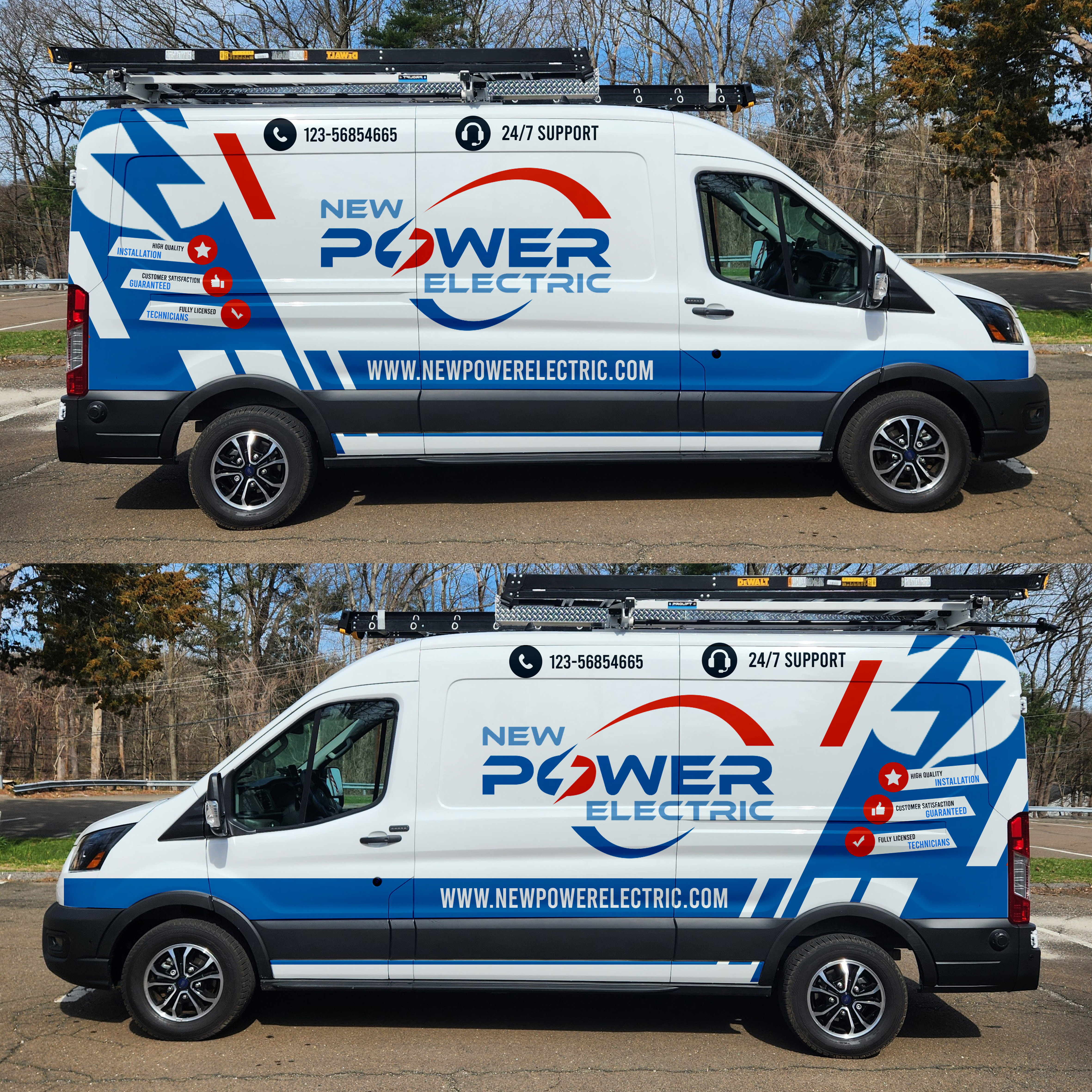 Car Wrap Design by Sgyn Id for New Power Electric | Design #30611628