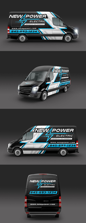 Car Wrap Design by Pictorial for New Power Electric | Design #30629009