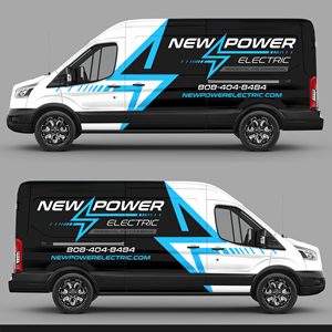 Diseño de Rotulación de Vehículo por rajagee para New Power Electric | Diseño: #30645724