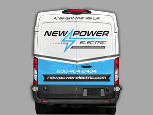 Diseño de Rotulación de Vehículo por rajagee para New Power Electric | Diseño: #30723674