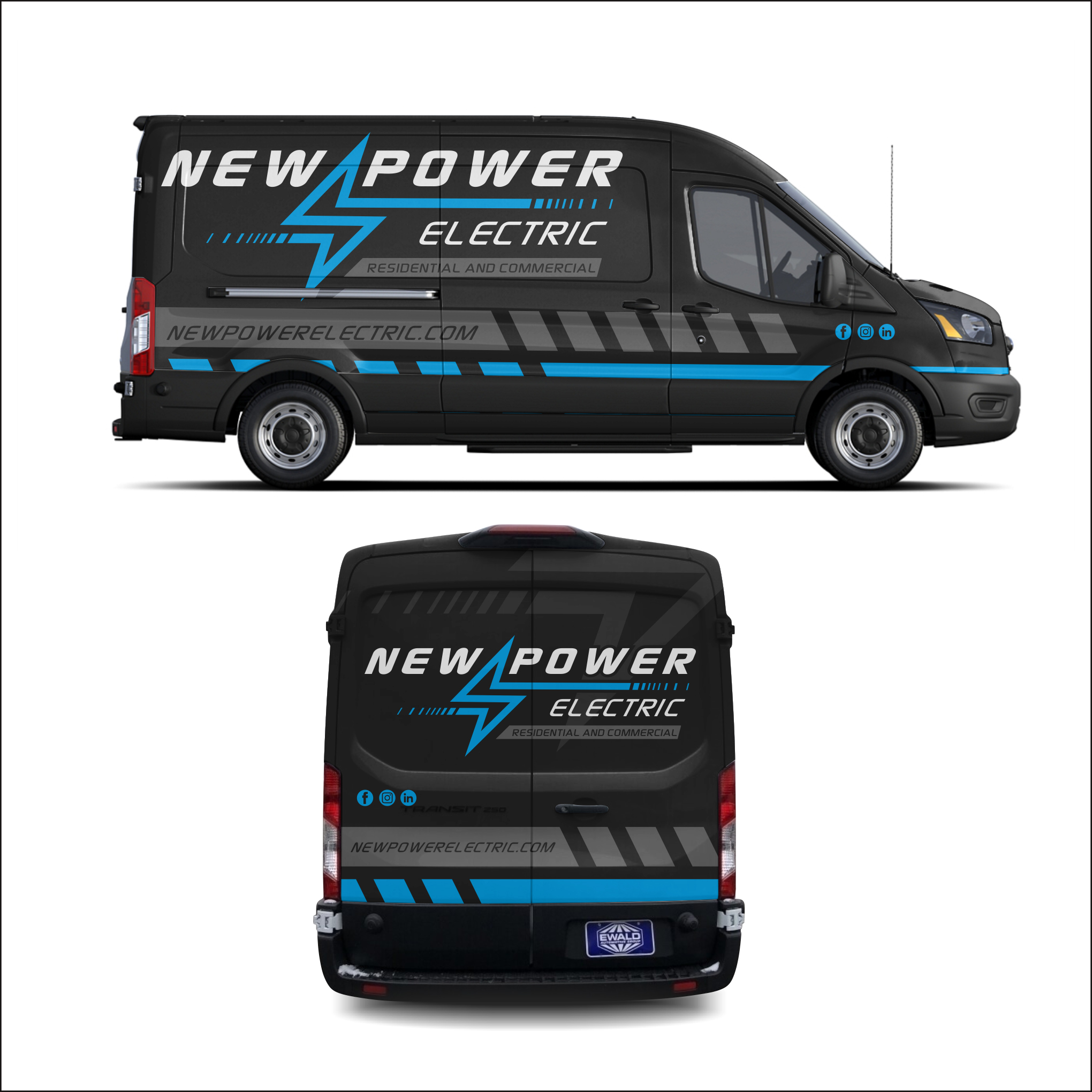 Car Wrap Design by yanuar wahyu h for New Power Electric | Design #30648623