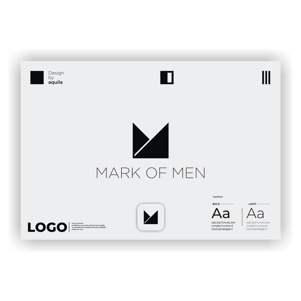 Logo Design by aquila© for The Mark of Men | Design #30651522