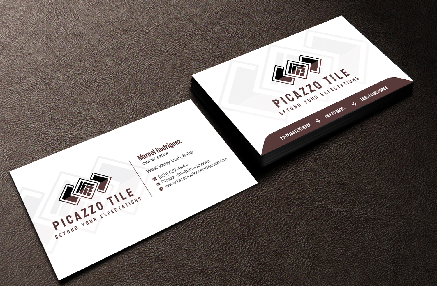 Visitenkarten-Design von Graphixpointt für Picazzo Tile  | Design #30615493