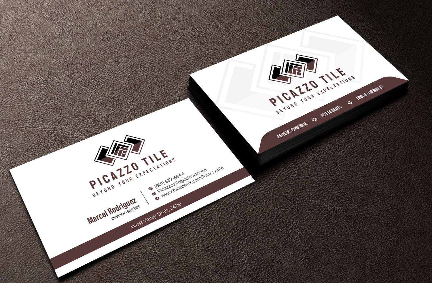 Visitenkarten-Design von Graphixpointt für Picazzo Tile  | Design #30615502