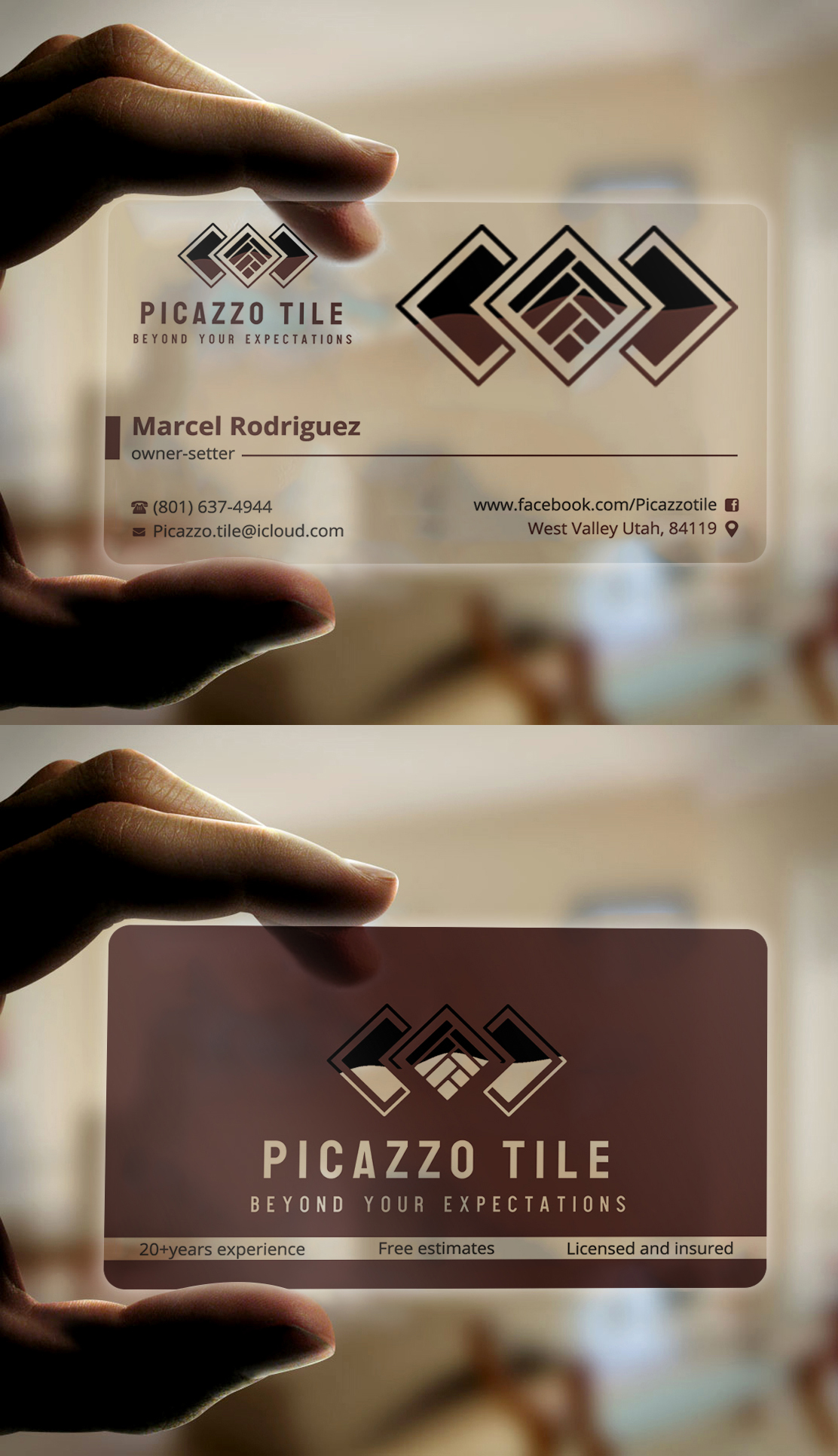 Visitenkarten-Design von Expert Bappy für Picazzo Tile  | Design #30618887