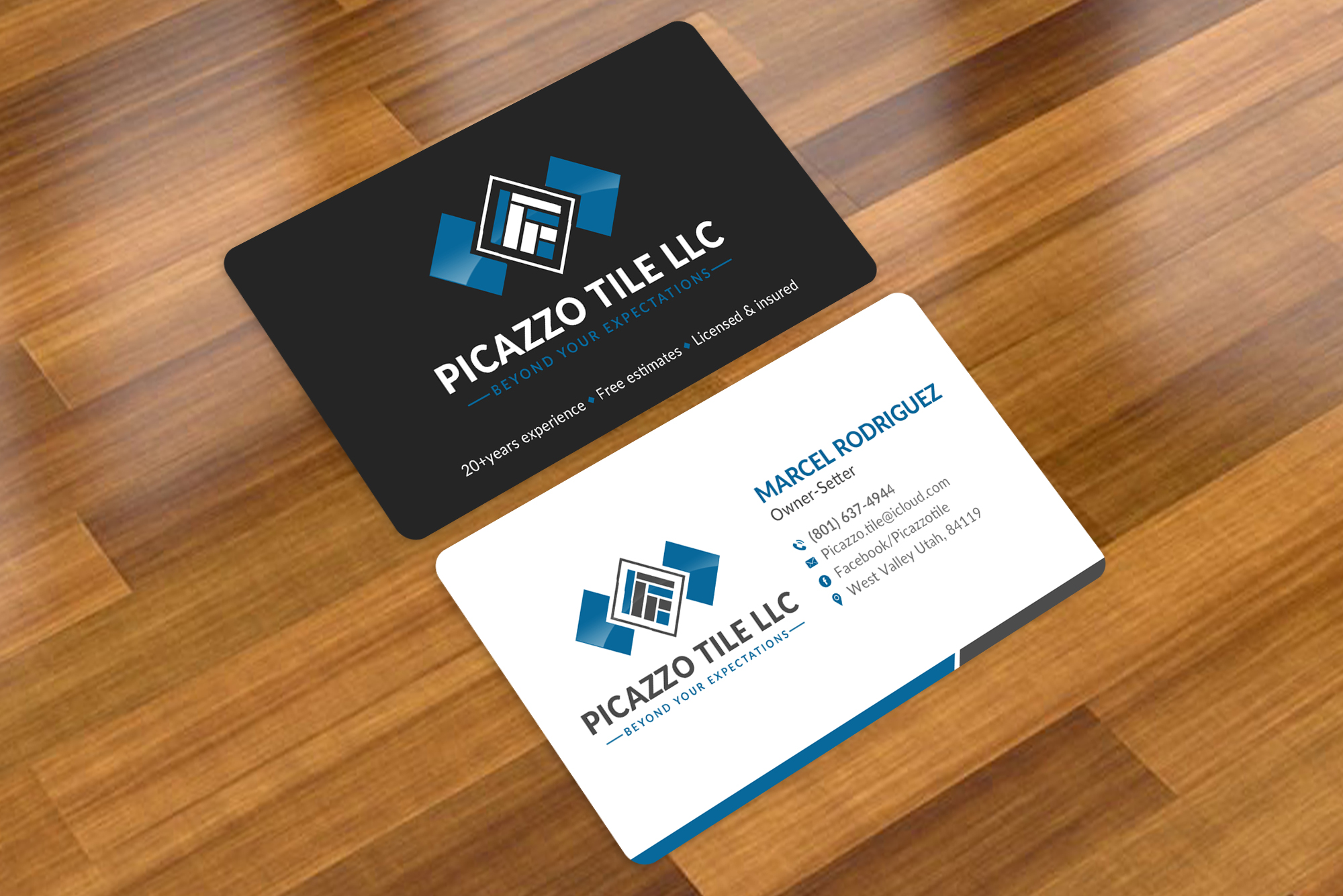 Business Card Design by Sun Moon Graphic Designer for Picazzo Tile  | Design #30616769