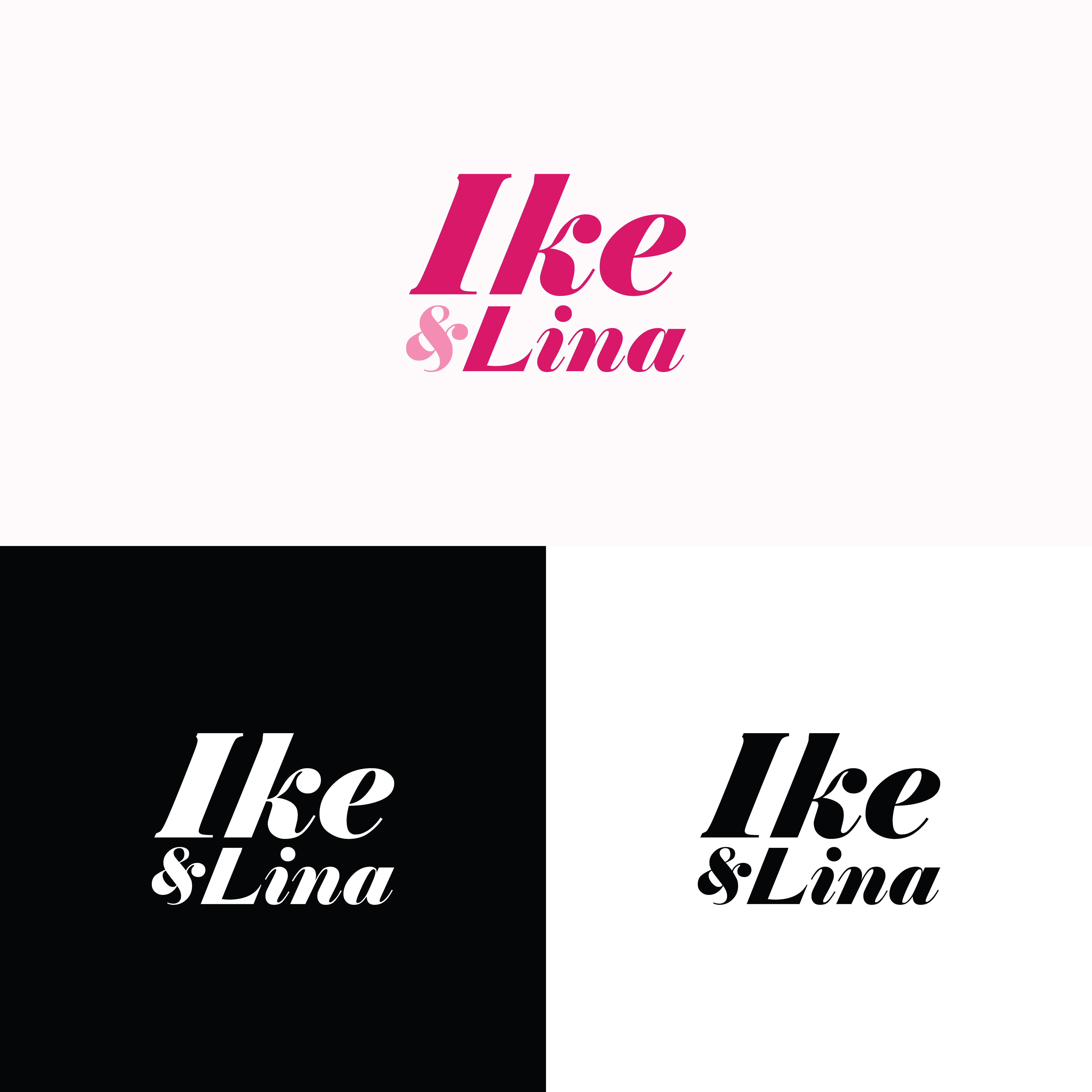 Logo Design by Adnan Bhatti for Ike & Lina | Design #30621264
