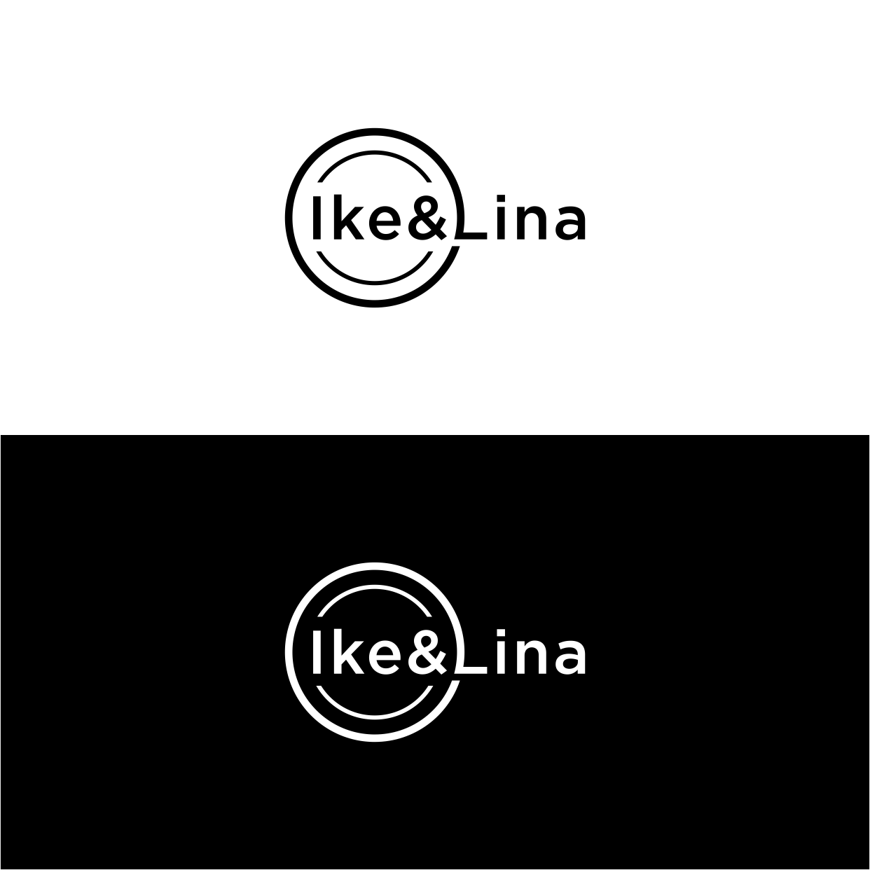 Logo Design by Kaze56 for Ike & Lina | Design #30623718