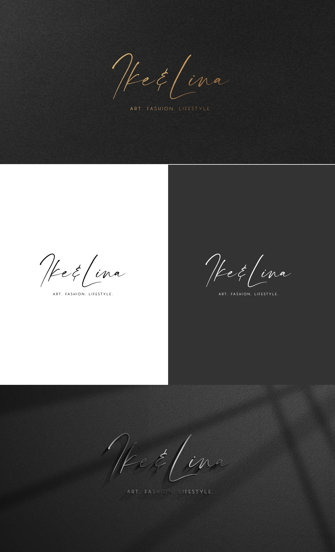 Logo Design by GLDesigns for Ike & Lina | Design #30626087