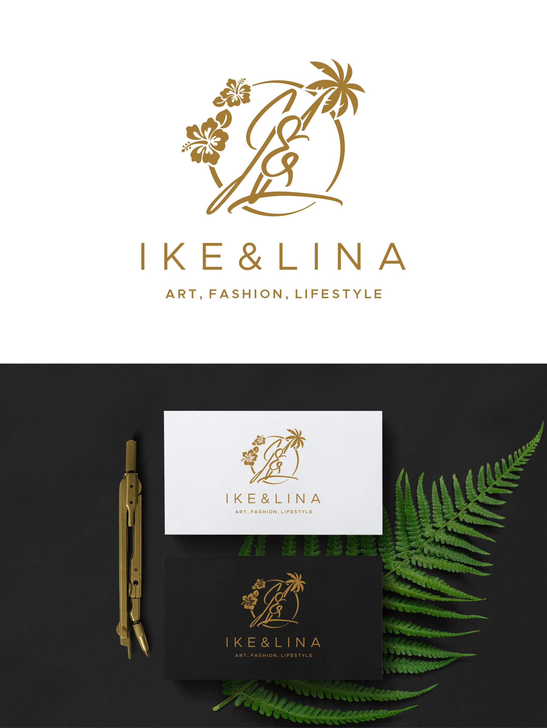 Logo Design by debdesign for Ike & Lina | Design #30752633