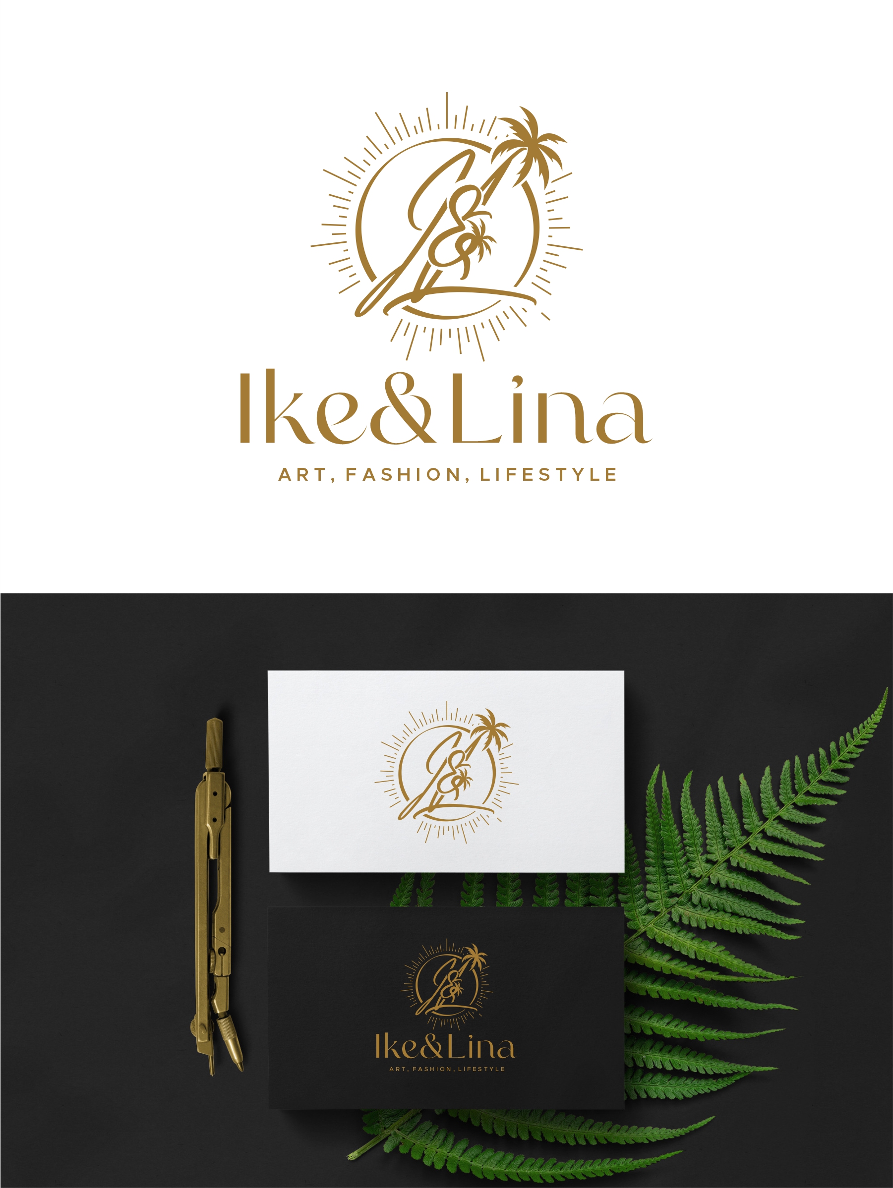 Logo Design by debdesign for Ike & Lina | Design #30752652