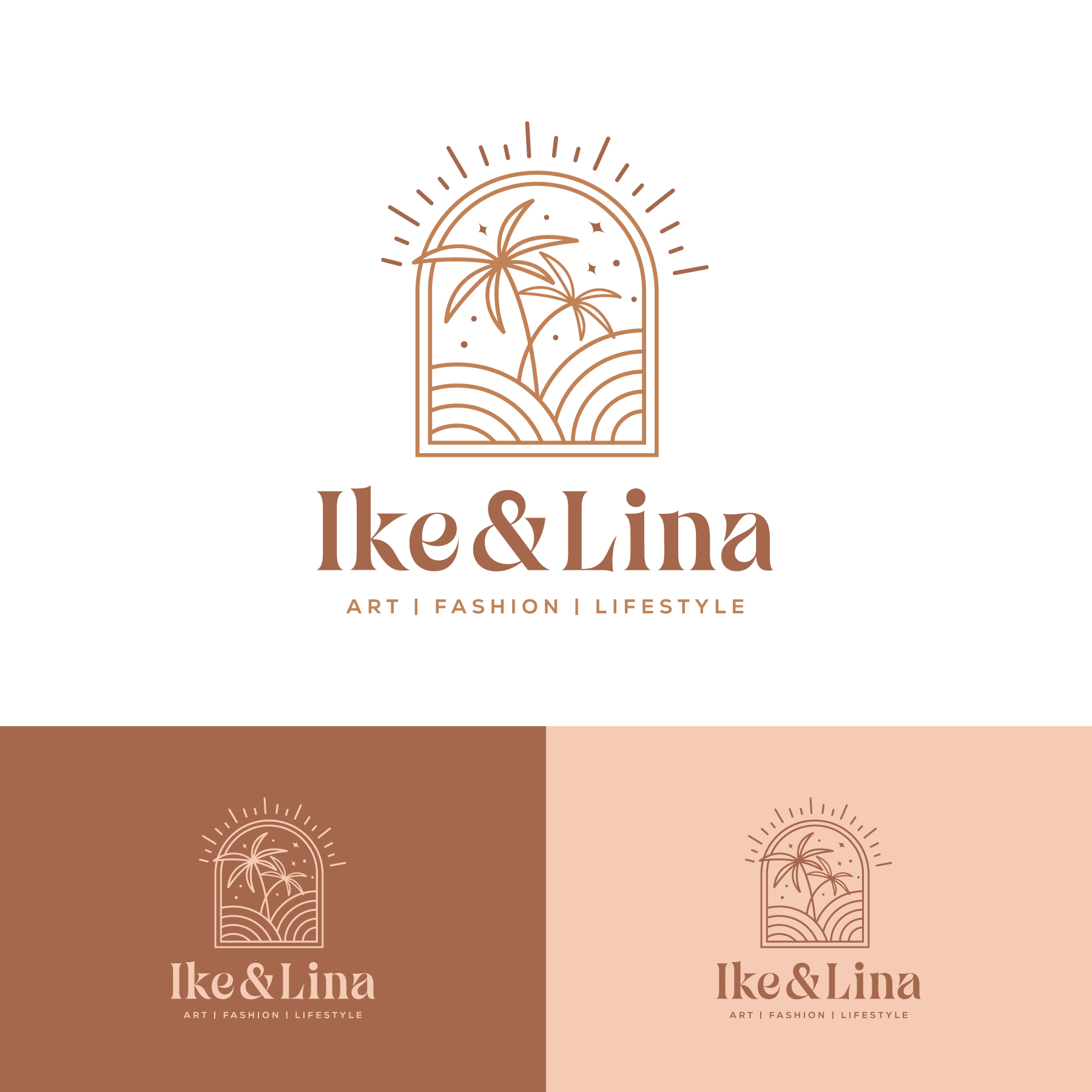 Logo Design by debdesign for Ike & Lina | Design #30805690
