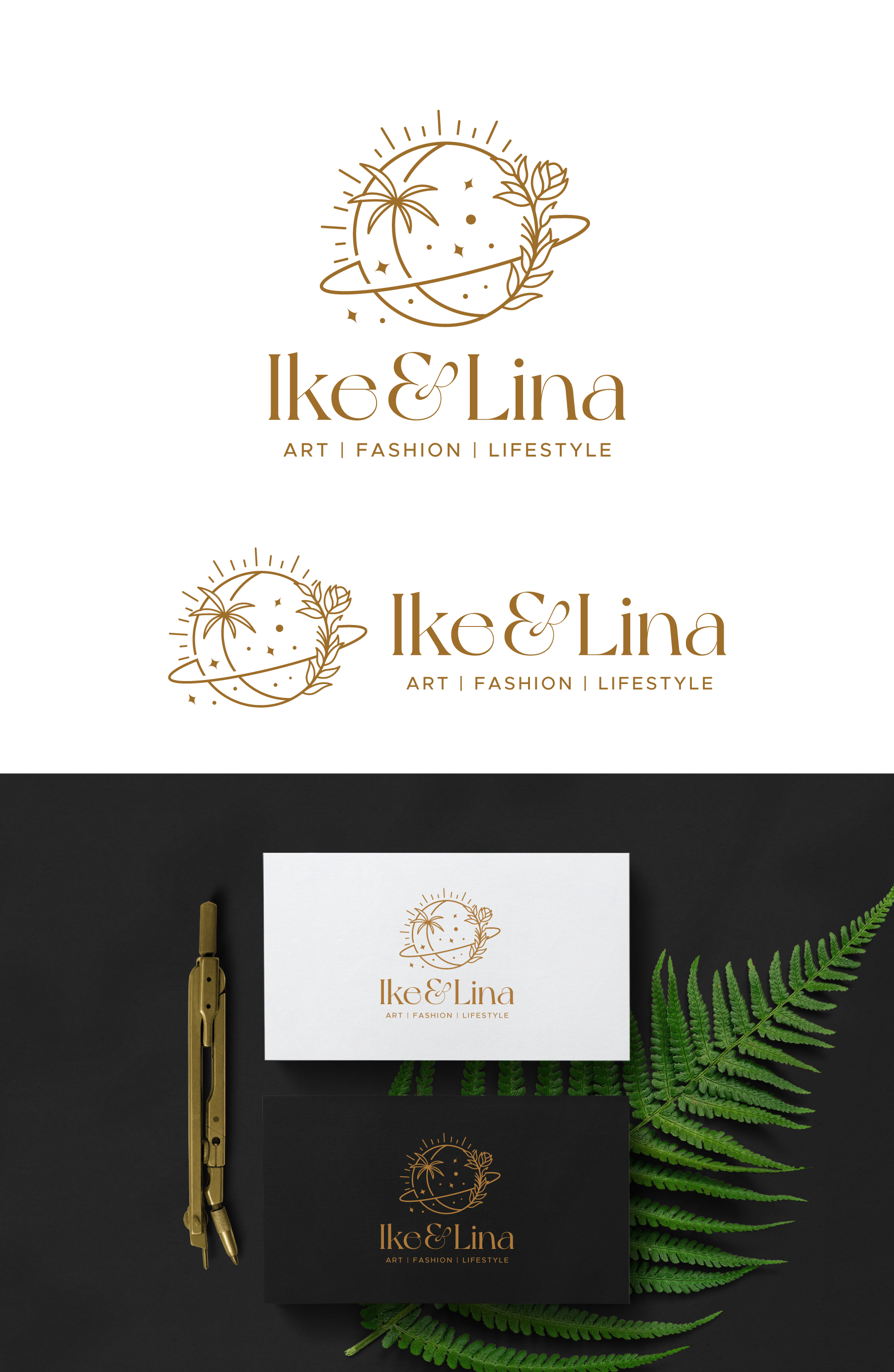 Logo Design by debdesign for Ike & Lina | Design #30805691