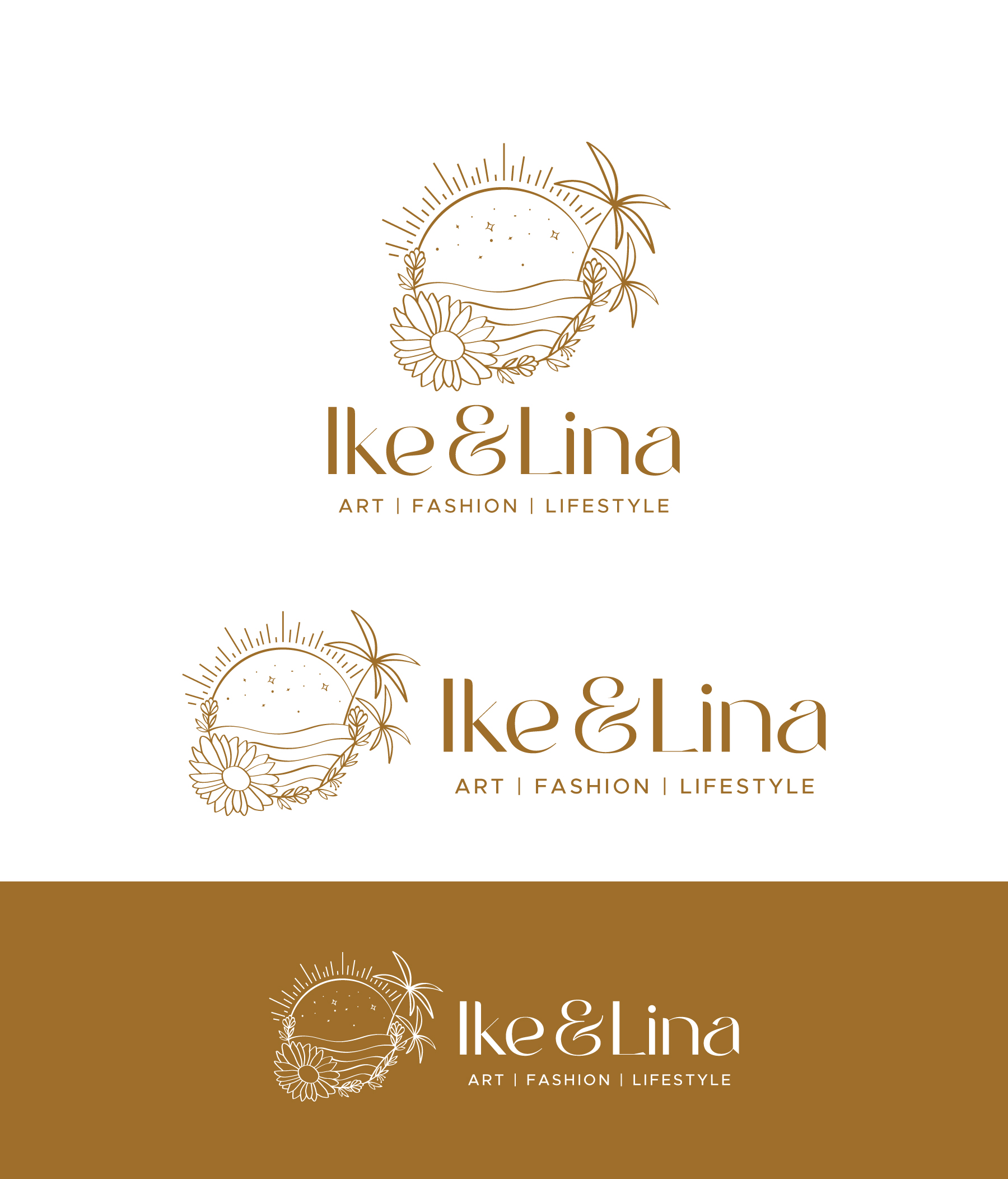 Logo Design by debdesign for Ike & Lina | Design #30805692