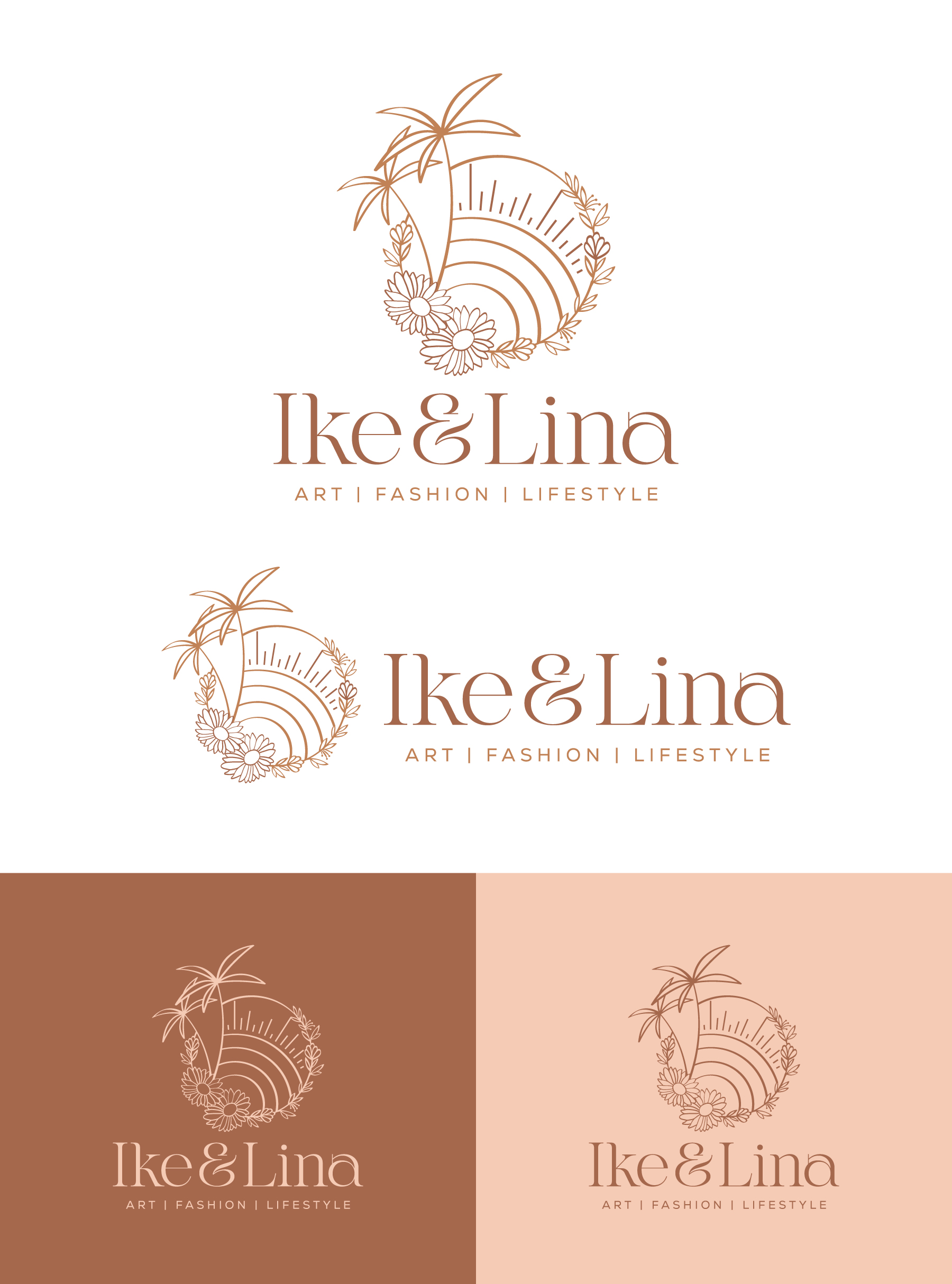 Logo Design by debdesign for Ike & Lina | Design #30805693