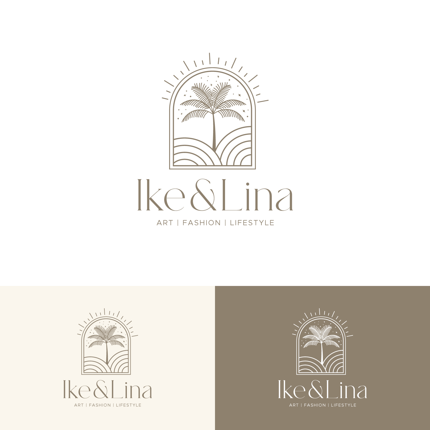 Logo Design by debdesign for Ike & Lina | Design #30840570