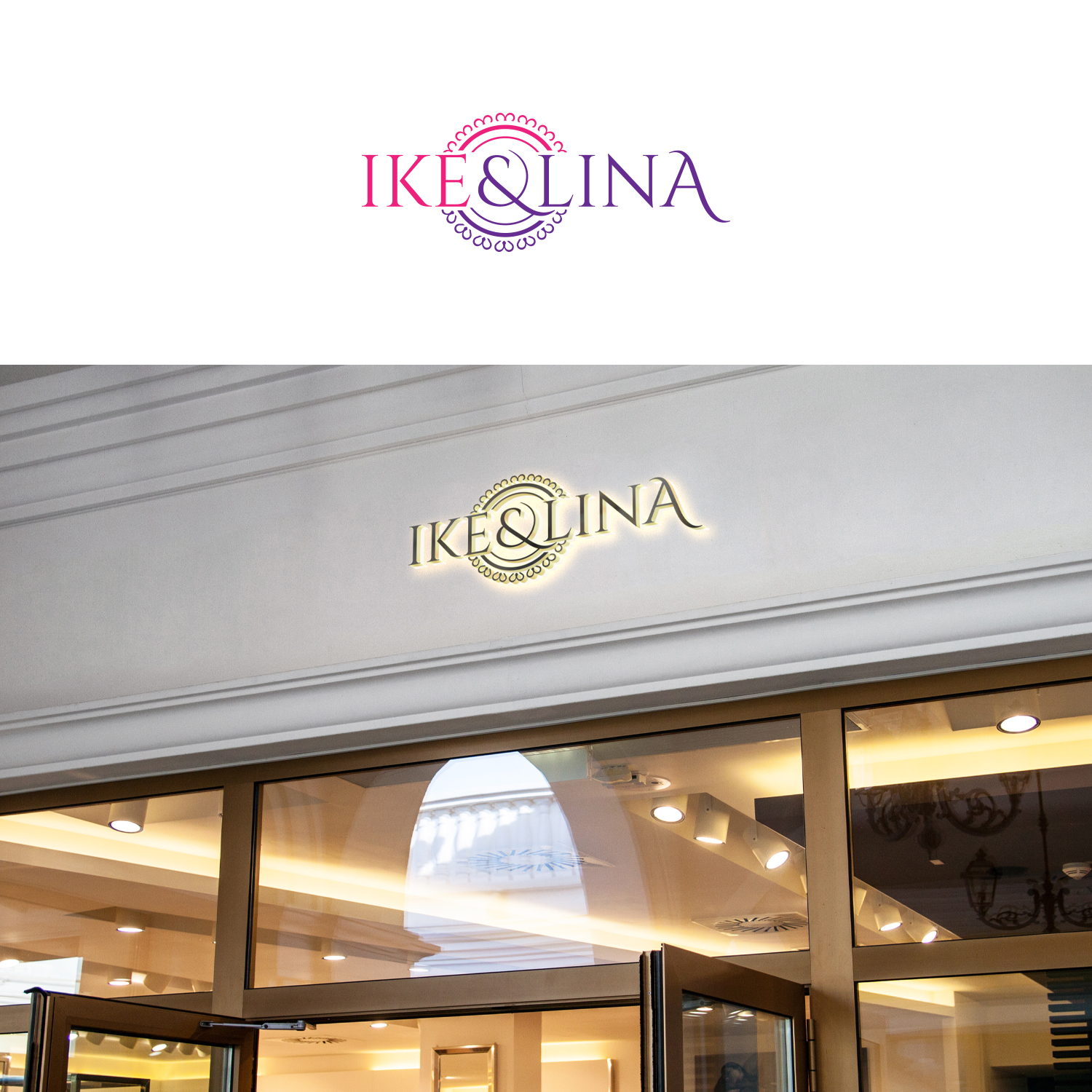 Logo Design by Maxo-Biz for Ike & Lina | Design #30642222