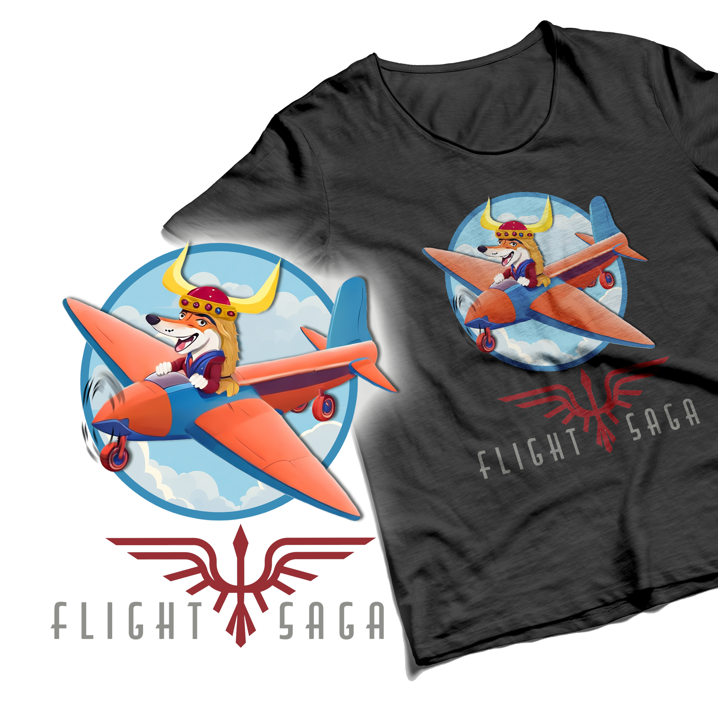 T-shirt Design by Wally_F for Flight Saga, Inc | Design #30662328